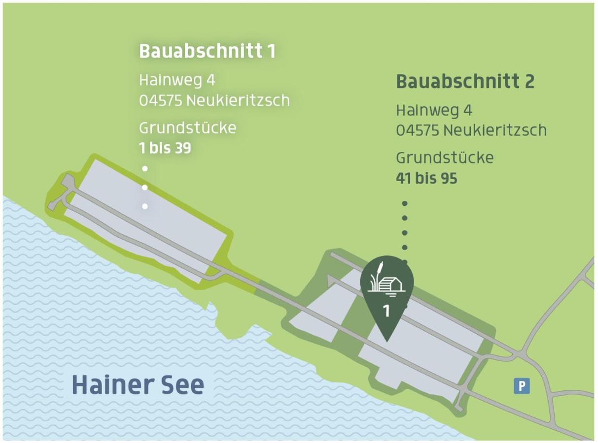 Haus Im Schilf 1 - Ferienwohnungen Am Hainer See Bei Leipzig ノイキエリッチュ エクステリア 写真
